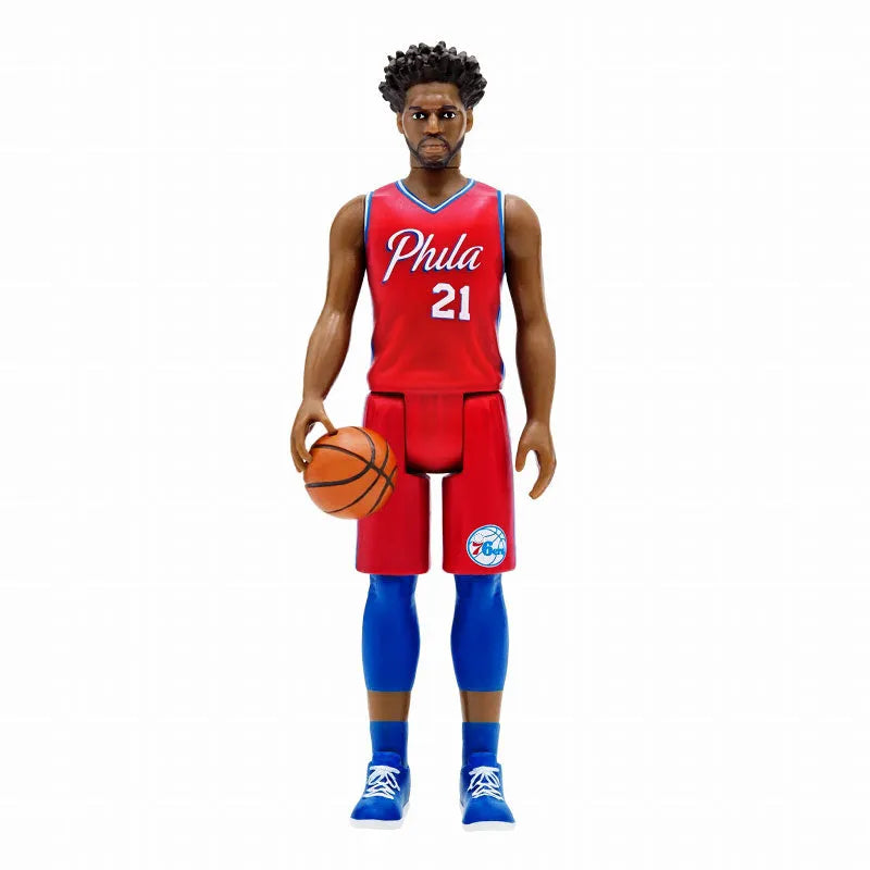 Re-Action / NBA wave 3: Joel Embiid (Philadelphia 76ers) Red Uniform Ver.ㅤ – Super7 – ActionFigureBrasil