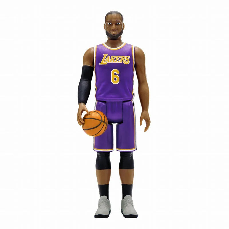 Re-Action / NBA wave 3: LeBron James (Los Angeles Lakers) Purple Uniform Ver.ㅤ – Super7 – ActionFigureBrasil