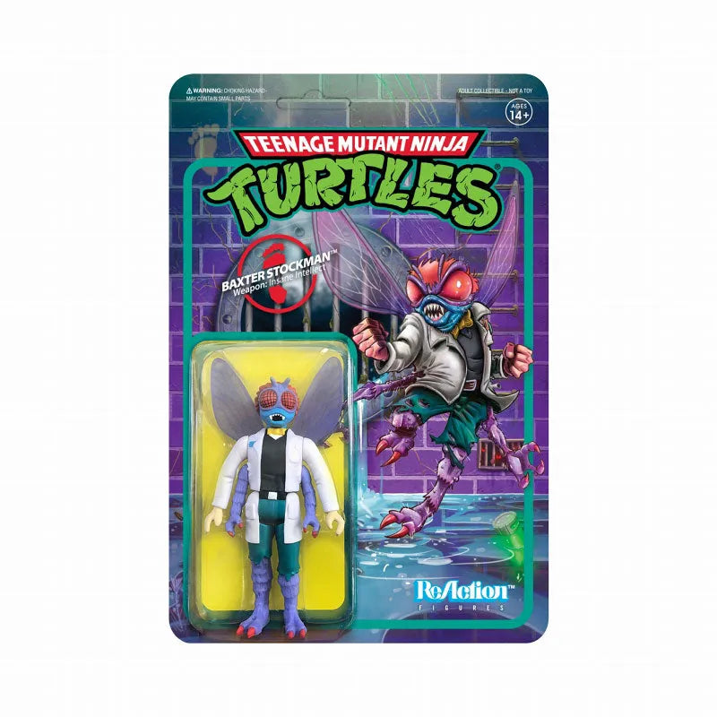 Re Action / Teenage Mutant Ninja Turtles TMNT WAVE2: Baxter Stockmanㅤ – Super7 – ActionFigureBrasil