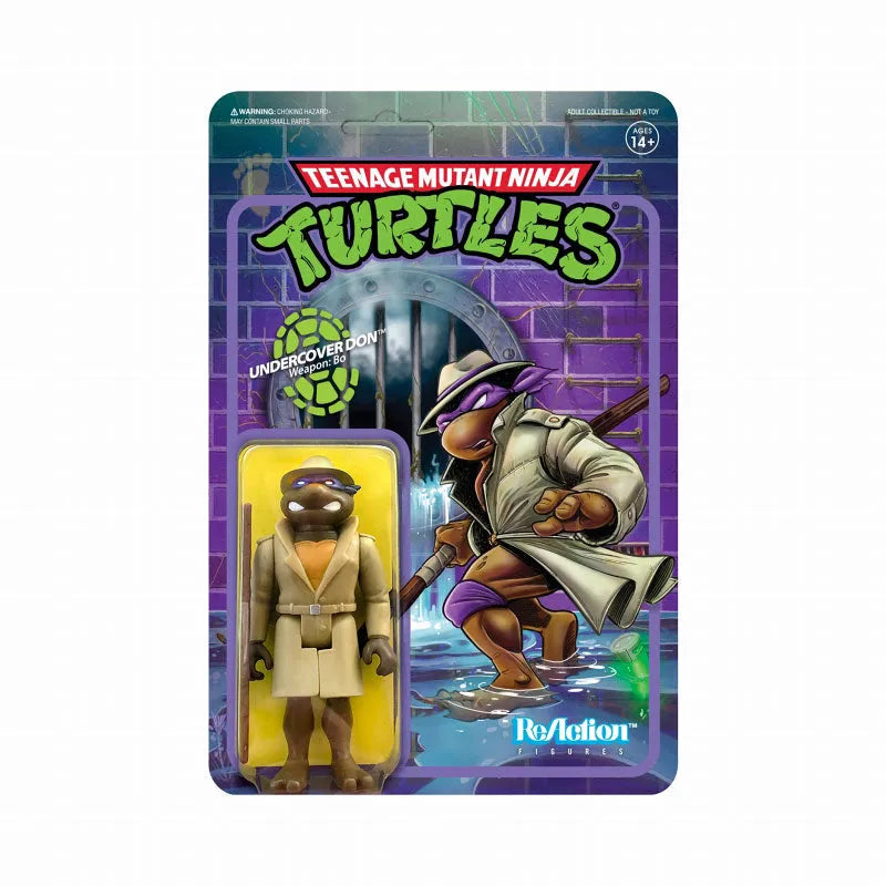 Re Action / Teenage Mutant Ninja Turtles TMNT WAVE2: Donatello (Trench Coat Ver.)ㅤ – Super7 – ActionFigureBrasil