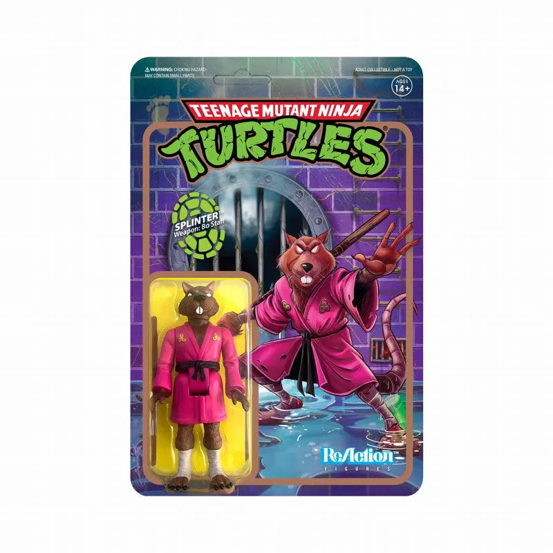 Re Action / Teenage Mutant Ninja Turtles TMNT WAVE2: Splinter Masterㅤ – Super7 – ActionFigureBrasil