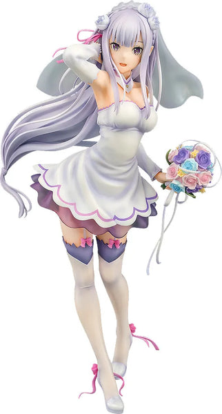 Re:Zero kara Hajimeru Isekai Seikatsu - Emilia - 1/7 - Wedding Ver. - 2024 Re-release (Phat Company)ㅤ – Phat Company – ActionFigureBrasil