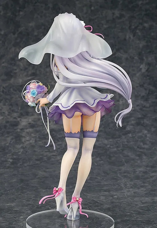 Re:Zero kara Hajimeru Isekai Seikatsu - Emilia - 1/7 - Wedding Ver. - 2024 Re-release (Phat Company)ㅤ – Phat Company – ActionFigureBrasil