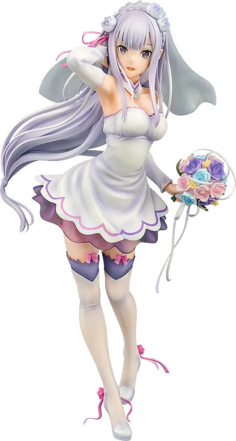 Re:Zero kara Hajimeru Isekai Seikatsu - Emilia - 1/7 - Wedding Ver. (Phat Company)ㅤ – Phat Company – ActionFigureBrasil