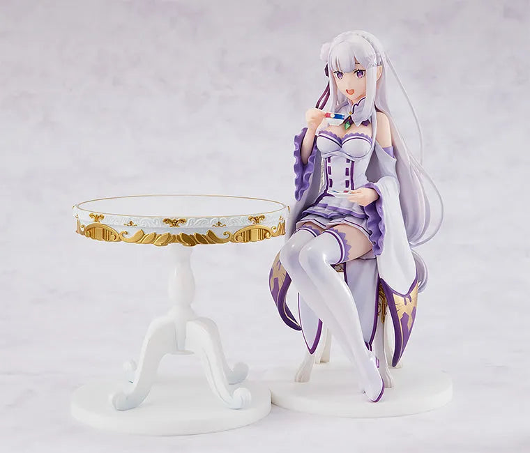 Re:Zero kara Hajimeru Isekai Seikatsu - Emilia - KD Colle - 1/7 - Tea Party Ver. - 2022 Re-release (Kadokawa)ㅤ – Kadokawa – ActionFigure Brasil