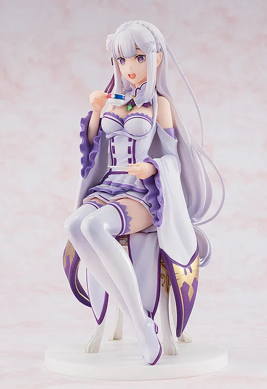 Re:Zero kara Hajimeru Isekai Seikatsu - Emilia - KD Colle - 1/7 - Tea Party Ver. - 2022 Re-release (Kadokawa)ㅤ – Kadokawa – ActionFigure Brasil