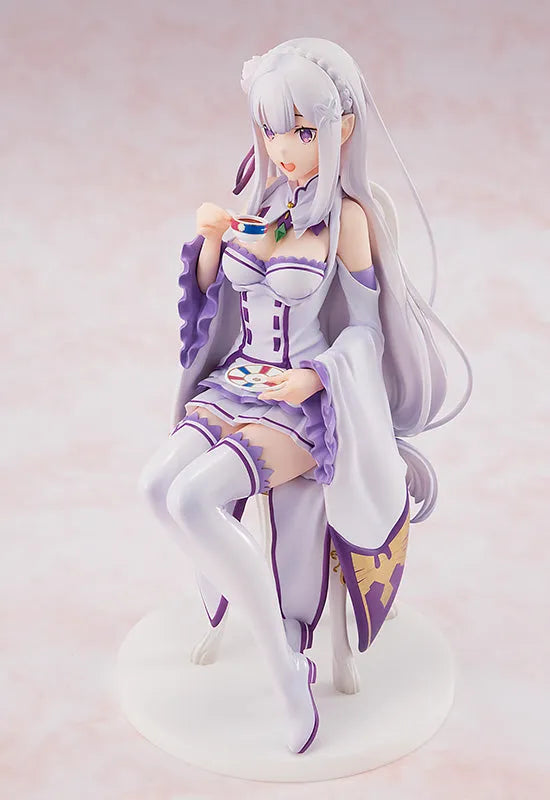 Re:Zero kara Hajimeru Isekai Seikatsu - Emilia - KD Colle - 1/7 - Tea Party Ver. - 2022 Re-release (Kadokawa)ㅤ – Kadokawa – ActionFigure Brasil