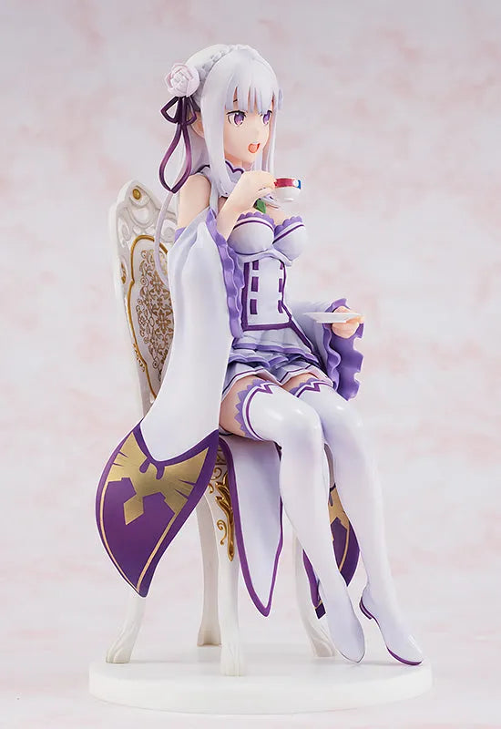 Re:Zero kara Hajimeru Isekai Seikatsu - Emilia - KD Colle - 1/7 - Tea Party Ver. - 2022 Re-release (Kadokawa)ㅤ – Kadokawa – ActionFigure Brasil