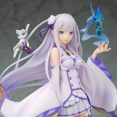 Re:Zero kara Hajimeru Isekai Seikatsu - Emilia - Puck - 1/8 (Alpha x Omega)ㅤ – Alpha x Omega – ActionFigureBrasil — detalhe do produto