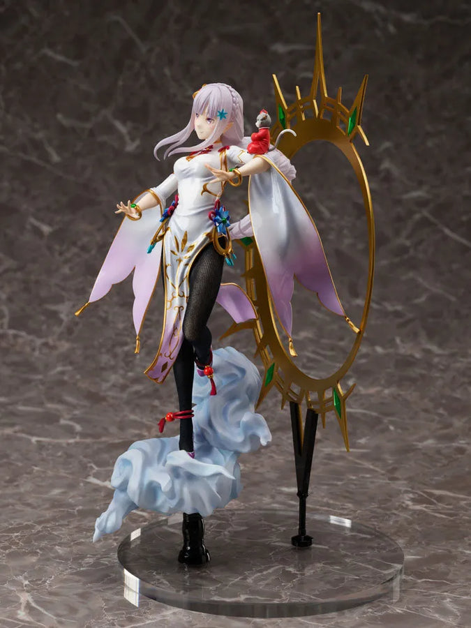 Re:Zero kara Hajimeru Isekai Seikatsu - Emilia - Puck - F:Nex - 1/7 - China Dress Ver. (FuRyu) [Shop Exclusive]ㅤ – FuRyu – ActionFigureBrasil