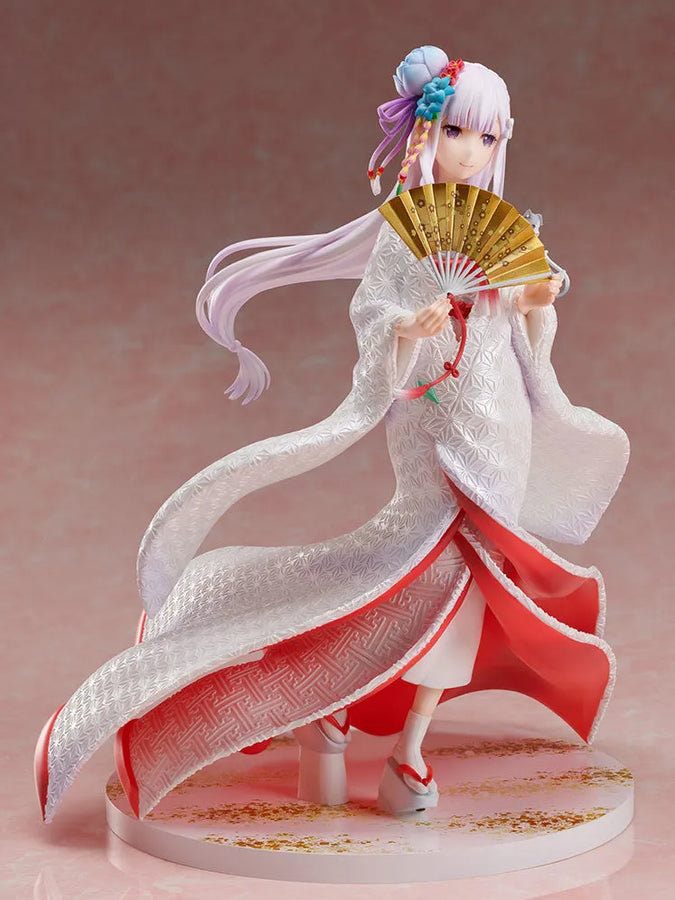 Re:Zero kara Hajimeru Isekai Seikatsu - Emilia - Puck - F:Nex - 1/7 - Shiromuku (FuRyu) [Shop Exclusive]ㅤ – FuRyu – ActionFigureBrasil