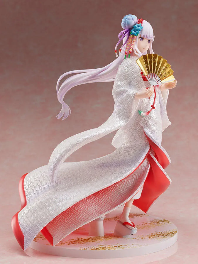 Re:Zero kara Hajimeru Isekai Seikatsu - Emilia - Puck - F:Nex - 1/7 - Shiromuku (FuRyu) [Shop Exclusive]ㅤ – FuRyu – ActionFigureBrasil