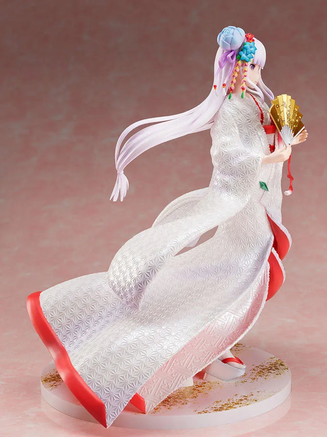 Re:Zero kara Hajimeru Isekai Seikatsu - Emilia - Puck - F:Nex - 1/7 - Shiromuku (FuRyu) [Shop Exclusive]ㅤ – FuRyu – ActionFigureBrasil