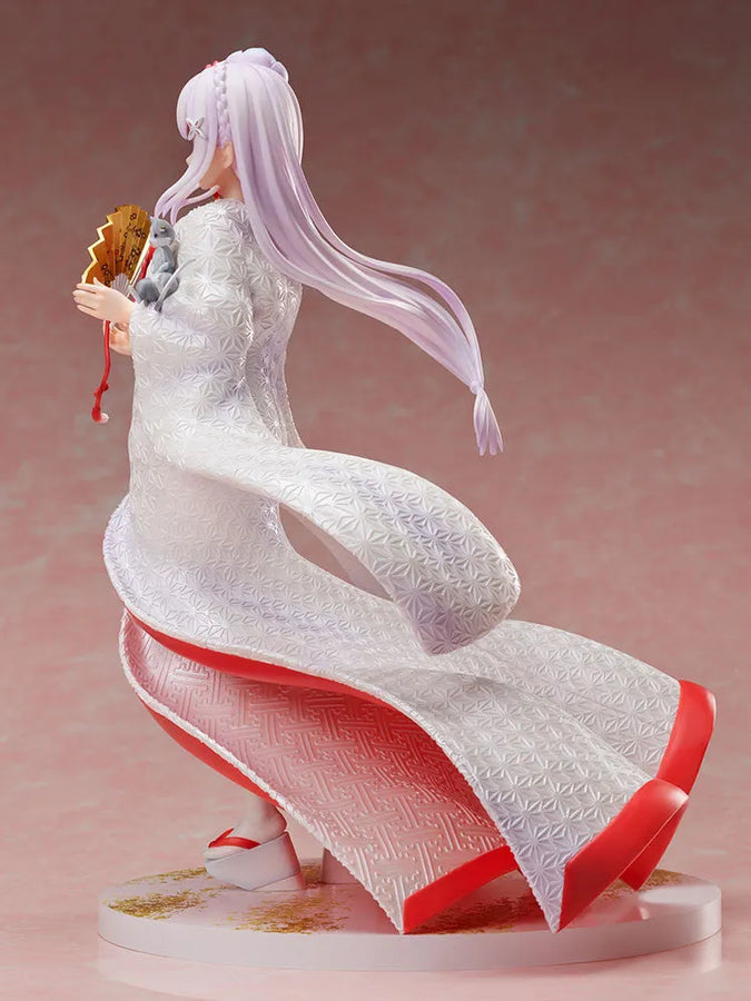 Re:Zero kara Hajimeru Isekai Seikatsu - Emilia - Puck - F:Nex - 1/7 - Shiromuku (FuRyu) [Shop Exclusive]ㅤ – FuRyu – ActionFigureBrasil