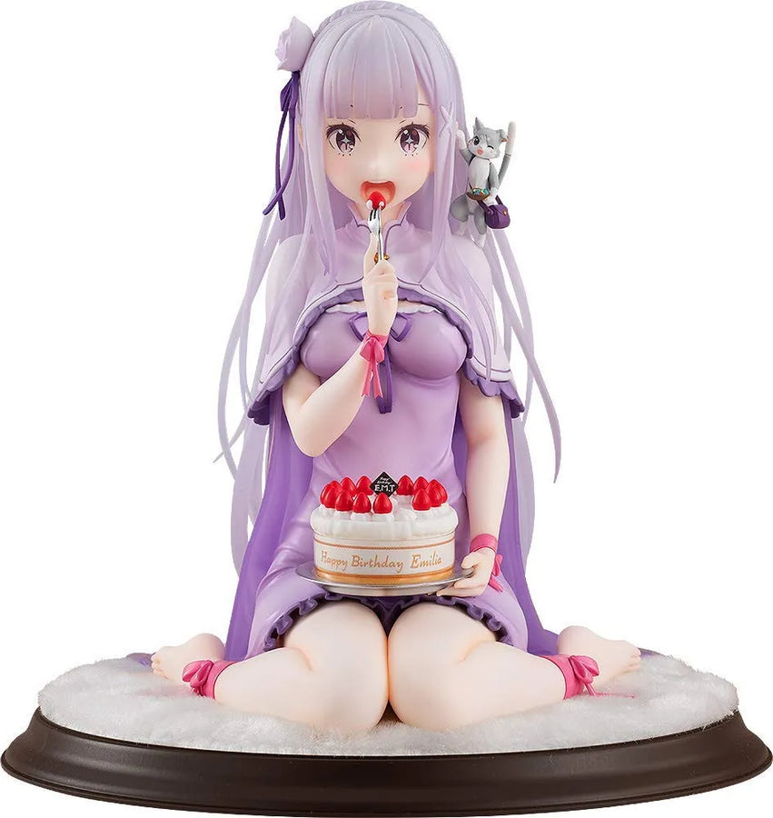 Re:Zero kara Hajimeru Isekai Seikatsu - Emilia - Puck - KD Colle - 1/7 - Birthday Cake Ver. (Good Smile Company, Kadokawa)ㅤ – Kadokawa – ActionFigureBrasil