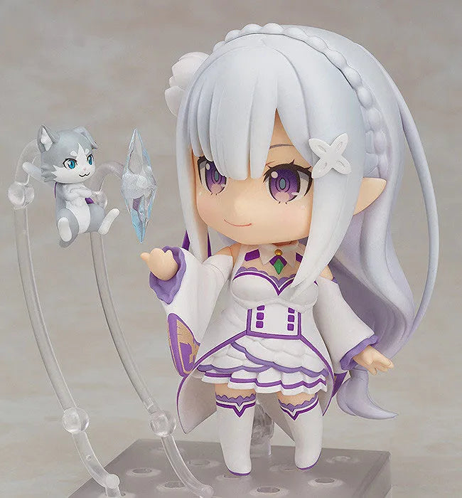 Re:Zero kara Hajimeru Isekai Seikatsu - Emilia - Puck - Nendoroid (#751) - 2025 Re-release (Good Smile Company)ㅤ – Good Smile Company – ActionFigure Brasil