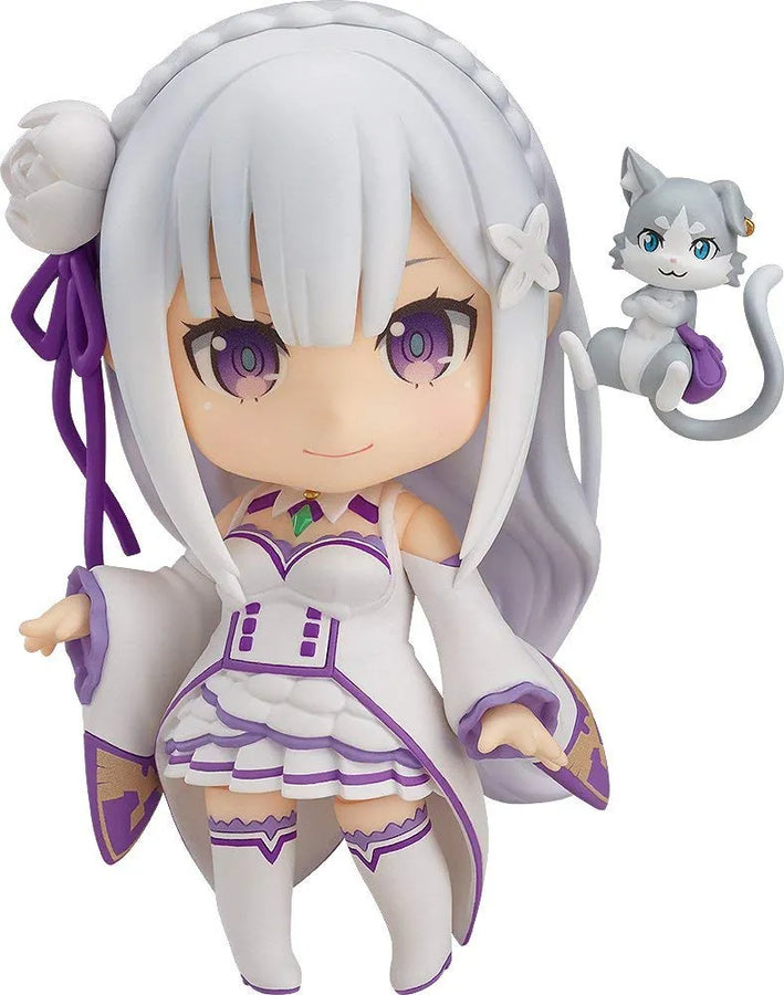 Re:Zero kara Hajimeru Isekai Seikatsu - Emilia - Puck - Nendoroid #751 - Re-release (Good Smile Company)ㅤ – Good Smile Company – ActionFigure Brasil