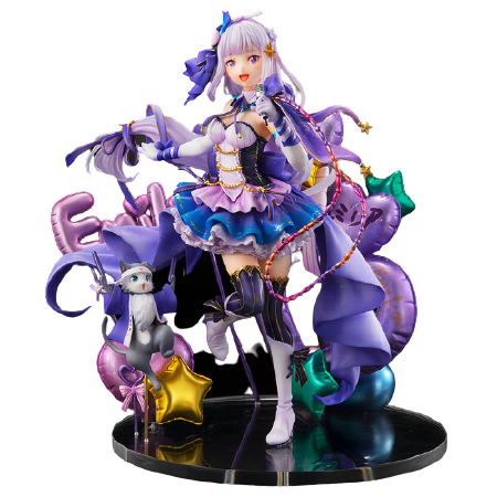 Re:Zero kara Hajimeru Isekai Seikatsu - Emilia - Puck - Shibuya Scramble Figure - 1/7 - Idol Ver (eStream)ㅤ – eStream – ActionFigureBrasil