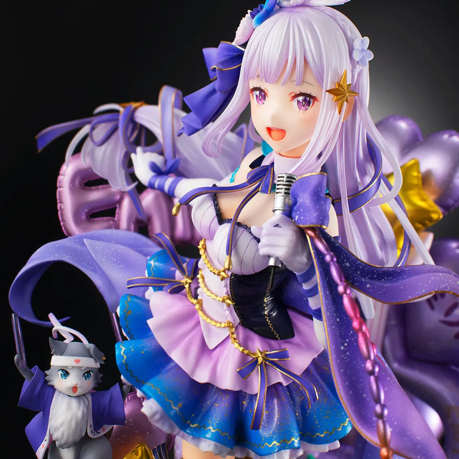 Re:Zero kara Hajimeru Isekai Seikatsu - Emilia - Puck - Shibuya Scramble Figure - 1/7 - Idol Ver (eStream)ㅤ – eStream – ActionFigureBrasil