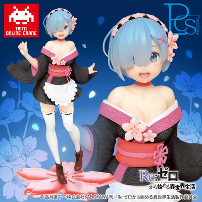 Re:Zero kara Hajimeru Isekai Seikatsu Memory Snow - Rem - Precious Figure - Original Sakura Image ver., Taito Online Crane Ver. (Taito)ㅤ – Taito – ActionFigureBrasil — ângulo diferente