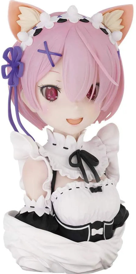 Re:Zero kara Hajimeru Isekai Seikatsu - Ram - 1/3 - ArtScale Bust - Ichiban Kuji Yorokobi nasai, Ryoutenihanatte Yatsu yo - Last One ver. (Bandai Spirits)ㅤ – Bandai Spirits – ActionFigure Brasil