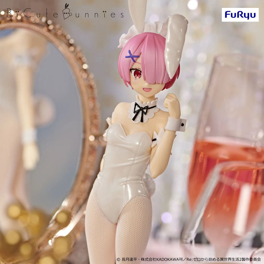 Re:Zero kara Hajimeru Isekai Seikatsu - Ram - BiCute Bunnies - White Pearl Color Ver. (FuRyu)ㅤ – FuRyu – ActionFigureBrasil