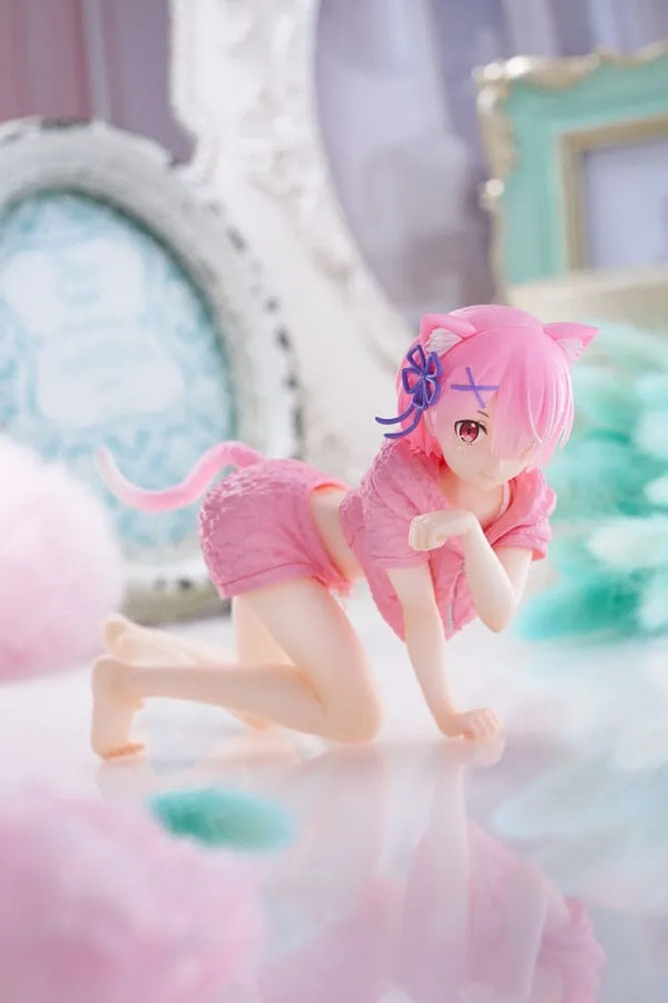 Re:Zero kara Hajimeru Isekai Seikatsu - Ram - Desktop Cute - Cat room wear ver. (Taito)ㅤ – Taito – ActionFigureBrasil