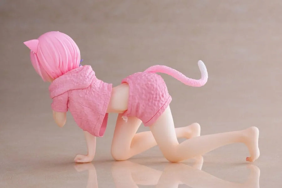 Re:Zero kara Hajimeru Isekai Seikatsu - Ram - Desktop Cute - Cat room wear ver. (Taito)ㅤ – Taito – ActionFigureBrasil
