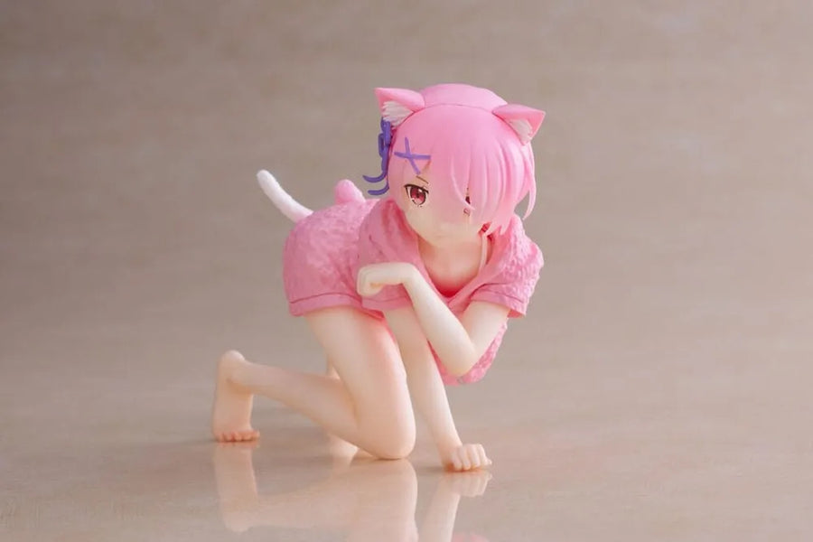 Re:Zero kara Hajimeru Isekai Seikatsu - Ram - Desktop Cute - Cat room wear ver. (Taito)ㅤ – Taito – ActionFigureBrasil