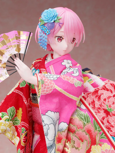Re:Zero kara Hajimeru Isekai Seikatsu - Ram - F:Nex - 1/4 - Japanese Ningyou ver. (FuRyu, Yoshitoku) [Shop Exclusive]ㅤ – FuRyu – ActionFigureBrasil — com base expositora