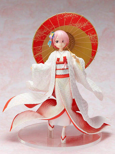 Re:Zero kara Hajimeru Isekai Seikatsu - Ram - F:Nex - 1/7 - Shiromuku - 2023 Re-release (FuRyu) [Shop Exclusive]ㅤ – FuRyu – ActionFigureBrasil — com base expositora