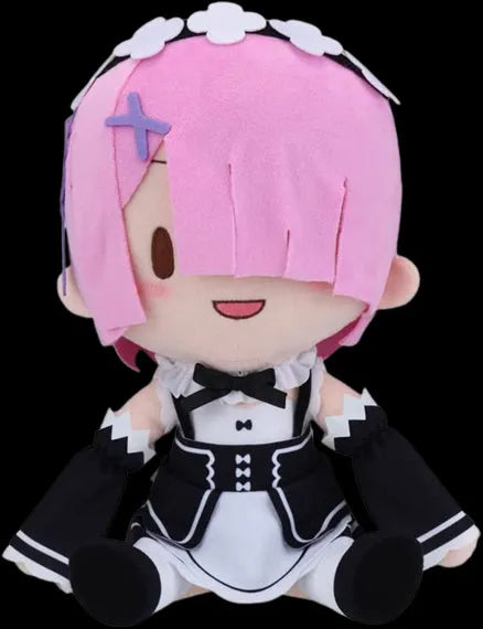 Re:Zero kara Hajimeru Isekai Seikatsu - Ram - Fuwa Puchi Plush (L) (SEGA)ㅤ – Sega – ActionFigure Brasil
