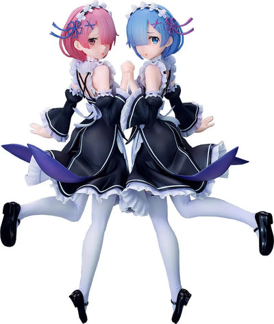 Re:Zero kara Hajimeru Isekai Seikatsu - Ram - Rem - 1/7 - Twins Ver. (Souyokusha, Good Smile Company)ㅤ – Good Smile Company – ActionFigureBrasil — com base expositora