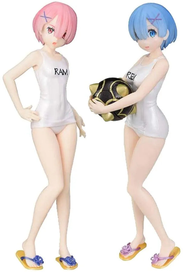 Re:Zero kara Hajimeru Isekai Seikatsu - Ram & Rem- PM Figure - WF Limited, Private-Beach Ver. (SEGA)ㅤ – Sega – ActionFigure Brasil