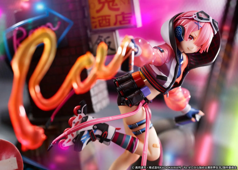 Re:Zero kara Hajimeru Isekai Seikatsu - Ram - Shibuya Scramble Figure - 1/7 - Neon City Ver. (Alpha Satellite) [Shop Exclusive]ㅤ – Alpha Satellite,eStream – ActionFigureBrasil