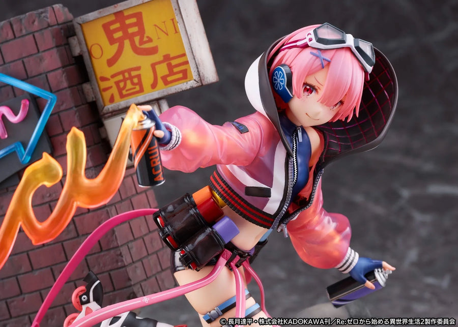 Re:Zero kara Hajimeru Isekai Seikatsu - Ram - Shibuya Scramble Figure - 1/7 - Neon City Ver. (Alpha Satellite) [Shop Exclusive]ㅤ – Alpha Satellite,eStream – ActionFigureBrasil