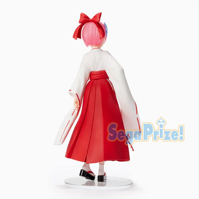 Re:Zero kara Hajimeru Isekai Seikatsu - Ram - SPM Figure - -Miko- Style (SEGA)ㅤ – SEGA – ActionFigureBrasil — detalhe do produto