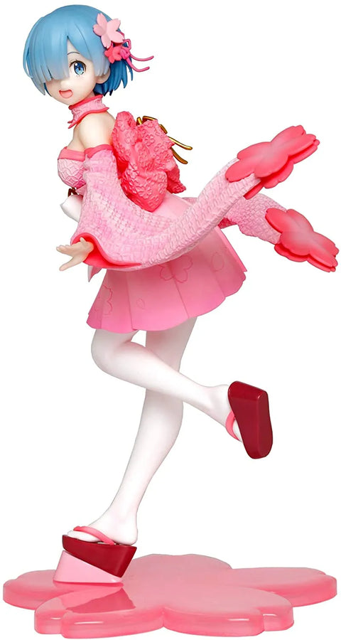 Re:Zero kara Hajimeru Isekai Seikatsu - Re:Zero kara Hajimeru Isekai Seikatsu Memory Snow - Rem - Precious Figure - Sakura ver. (Taito)ㅤ – Taito – ActionFigure Brasil