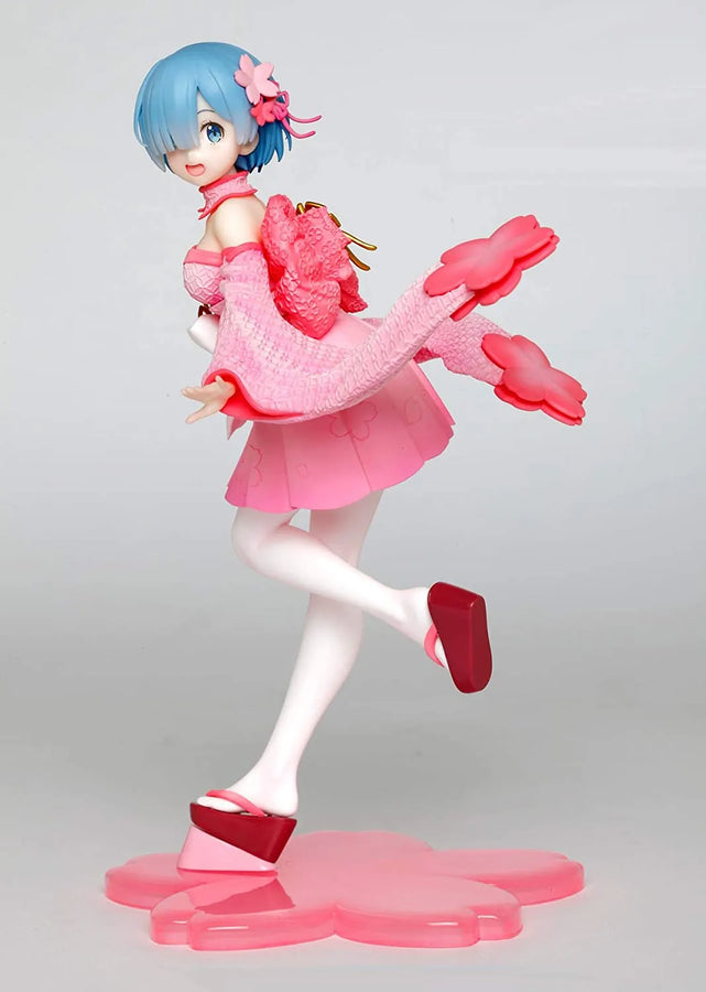 Re:Zero kara Hajimeru Isekai Seikatsu - Re:Zero kara Hajimeru Isekai Seikatsu Memory Snow - Rem - Precious Figure - Sakura ver. (Taito)ㅤ – Taito – ActionFigure Brasil