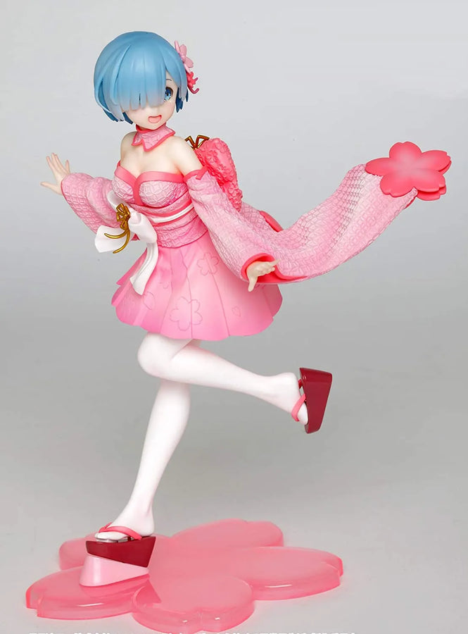 Re:Zero kara Hajimeru Isekai Seikatsu - Re:Zero kara Hajimeru Isekai Seikatsu Memory Snow - Rem - Precious Figure - Sakura ver. (Taito)ㅤ – Taito – ActionFigure Brasil