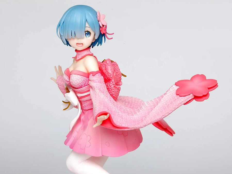 Re:Zero kara Hajimeru Isekai Seikatsu - Re:Zero kara Hajimeru Isekai Seikatsu Memory Snow - Rem - Precious Figure - Sakura ver. (Taito)ㅤ – Taito – ActionFigure Brasil