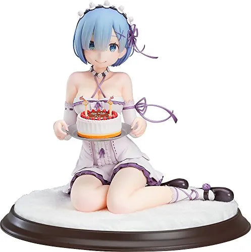 Re:Zero kara Hajimeru Isekai Seikatsu - Rem - 1/7 - Birthday Cake ver. - Re-release (Good Smile Company, Kadokawa)ㅤ – Kadokawa,Good Smile Company – ActionFigure Brasil