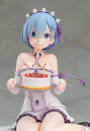 Re:Zero kara Hajimeru Isekai Seikatsu - Rem - 1/7 - Birthday Cake ver. - Re-release (Good Smile Company, Kadokawa)ㅤ – Kadokawa,Good Smile Company – ActionFigure Brasil