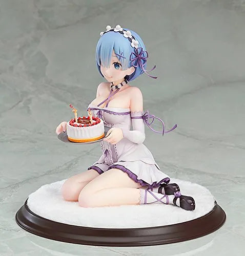 Re:Zero kara Hajimeru Isekai Seikatsu - Rem - 1/7 - Birthday Cake ver. - Re-release (Good Smile Company, Kadokawa)ㅤ – Kadokawa,Good Smile Company – ActionFigure Brasil