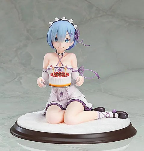 Re:Zero kara Hajimeru Isekai Seikatsu - Rem - 1/7 - Birthday Cake ver. - Re-release (Good Smile Company, Kadokawa)ㅤ – Kadokawa,Good Smile Company – ActionFigure Brasil