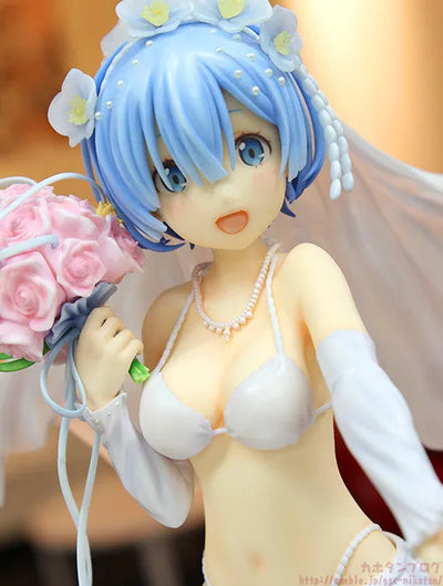 Re:Zero kara Hajimeru Isekai Seikatsu - Rem - 1/7 - Wedding Ver. - 2024 Re-release (Phat Company)ㅤ – Phat Company – ActionFigureBrasil — ângulo diferente