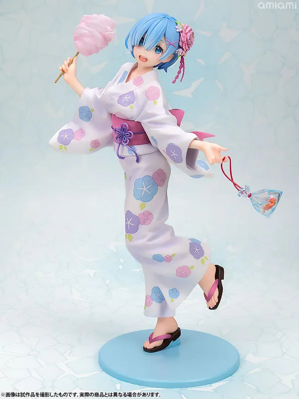 Re:Zero kara Hajimeru Isekai Seikatsu - Rem - 1/7 - Yukata ver. (Kadokawa, Revolve)ㅤ – Kadokawa As Distributor,Revolve As Manufacturer – ActionFigureBrasil