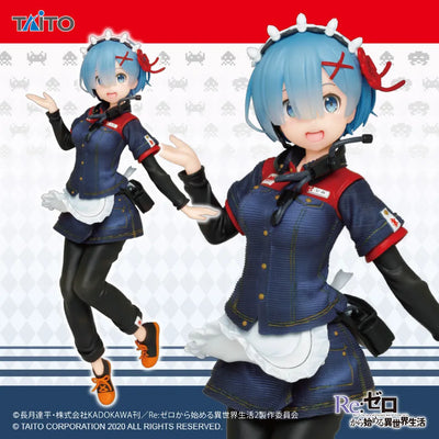 Re:Zero kara Hajimeru Isekai Seikatsu - Rem - Coreful Figure - Taito Uniform ver. (Taito)ㅤ – Taito – ActionFigureBrasil — ângulo diferente