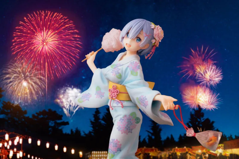Re:Zero kara Hajimeru Isekai Seikatsu - Rem - KD Colle - 1/7 - Yukata Ver., Repaint (Kadokawa, Revolve)ㅤ – Kadokawa,Revolve – ActionFigure Brasil