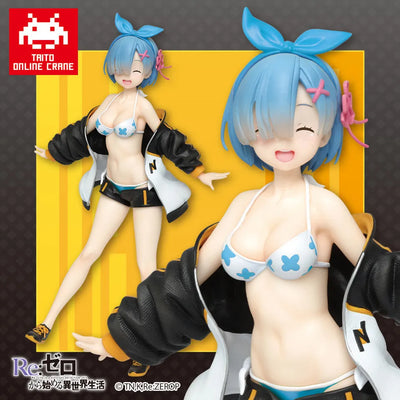 Re:Zero kara Hajimeru Isekai Seikatsu - Rem - Precious Figure - Jumper Swimsuit Taito Online Crane Limited Ver. (Taito)ㅤ – Taito – ActionFigure Brasil